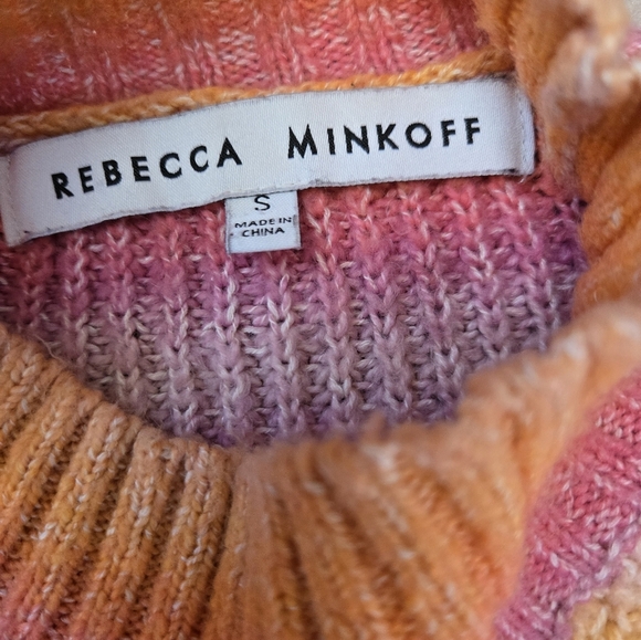 REBECCA MINKOFF BRinkley Mock Neck Multicolour Sweater. Size Small - Picture 8 of 13